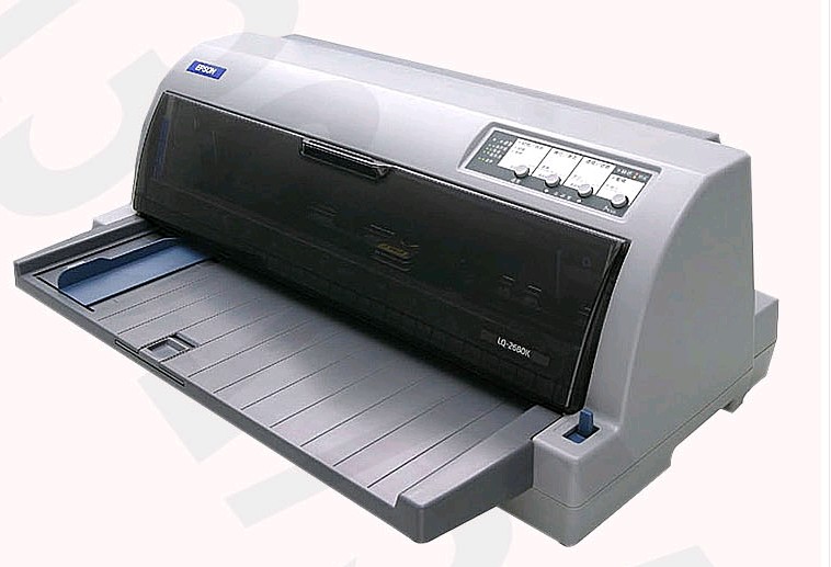 爱普生LQ-2680K 二手银行流水医药报表136列A3纸快递单针式打印机