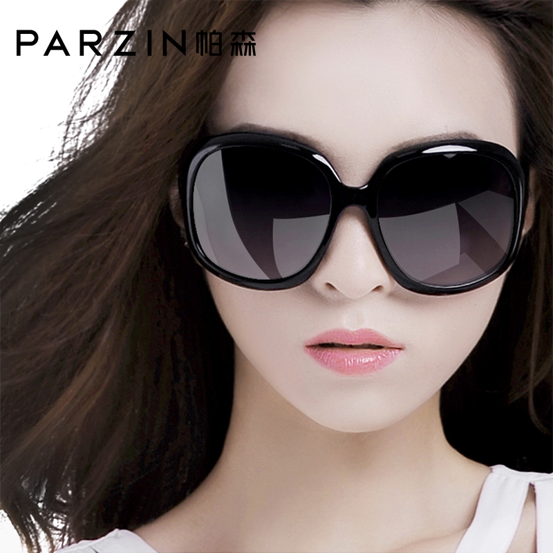 帕森时尚太阳镜 女士偏光镜潮流遮脸大框新款复古太阳镜遮阳墨镜R