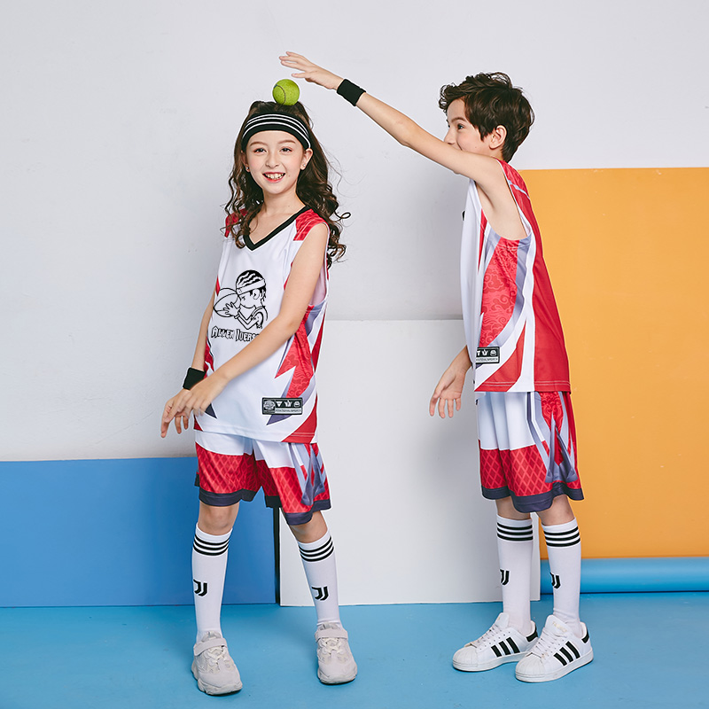 男童儿童篮球服套装紧身衣四件套女童小学生训练服球衣速干衣幼儿