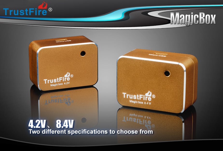 free shipping TrustFire Power Adapter 8.4V Magic Box Battery