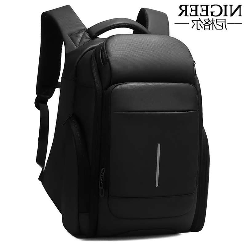 尼格尔双肩包男大容量出差旅行包商务书包男15.6寸电脑包男士背包