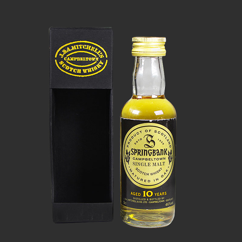 洋酒 小酒版 云顶10年单一麦芽威士忌 springbank 正品洋酒 50ml