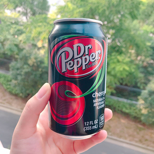 包邮美国进口碳酸饮料pepsi百事可乐汽水胡椒博士樱桃味355ml罐装