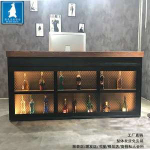 理发店收银台复古图片