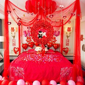 娘家 span class=h>造型/span>用品结婚拉花婚房装饰屋里 span class