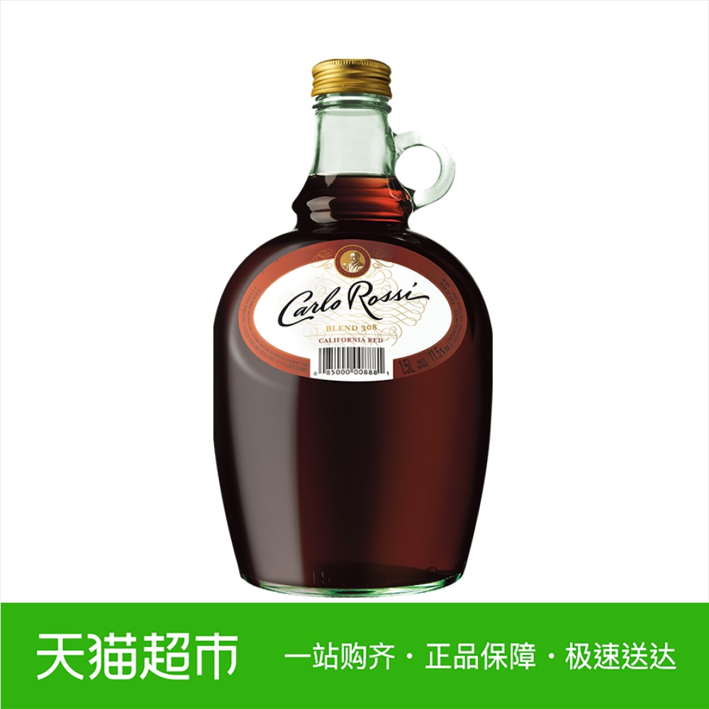 加州乐事原瓶进口blend308半干红葡萄酒1.5L大肚瓶