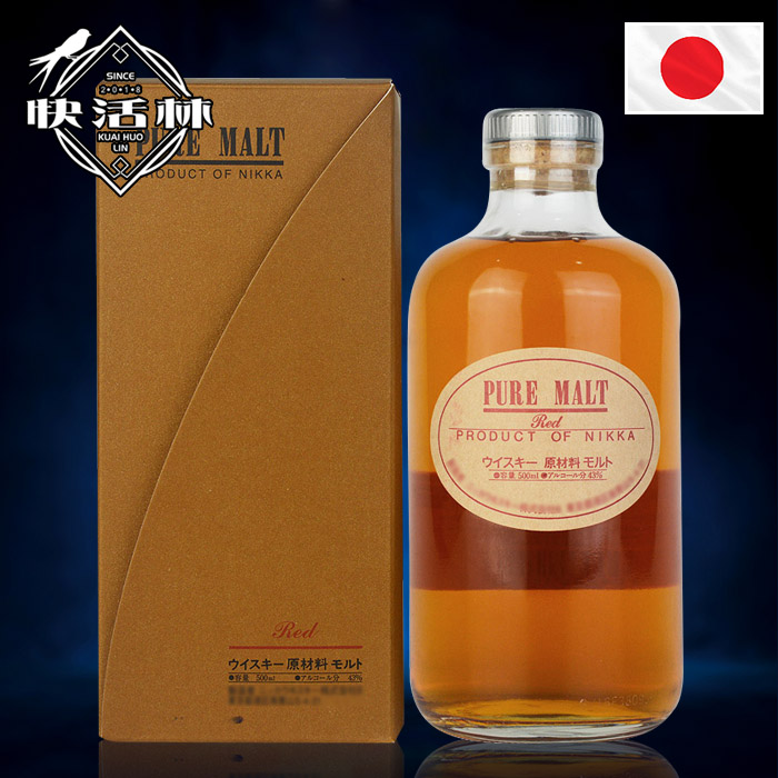 Nikka Pure Malt red  日本余市一甲红牌调和纯麦混合威士忌500ml