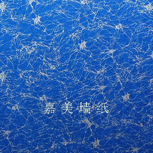 高档金箔酒店ktv娱乐壁纸 jc3757银色裂纹拉丝孔雀蓝色背景墙纸