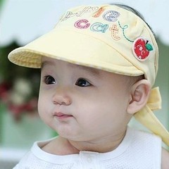 新款 宝宝 婴儿 太阳帽/空顶帽/防晒 帽子 苹果夏款