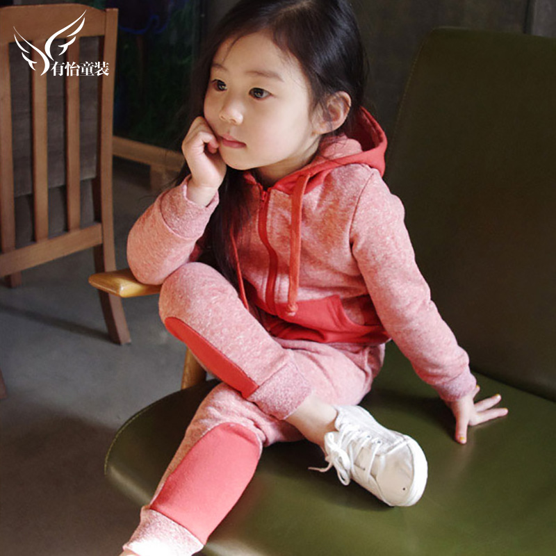 女童春装套装2019新款韩版时髦洋气春秋装儿童装运动两件套潮衣服