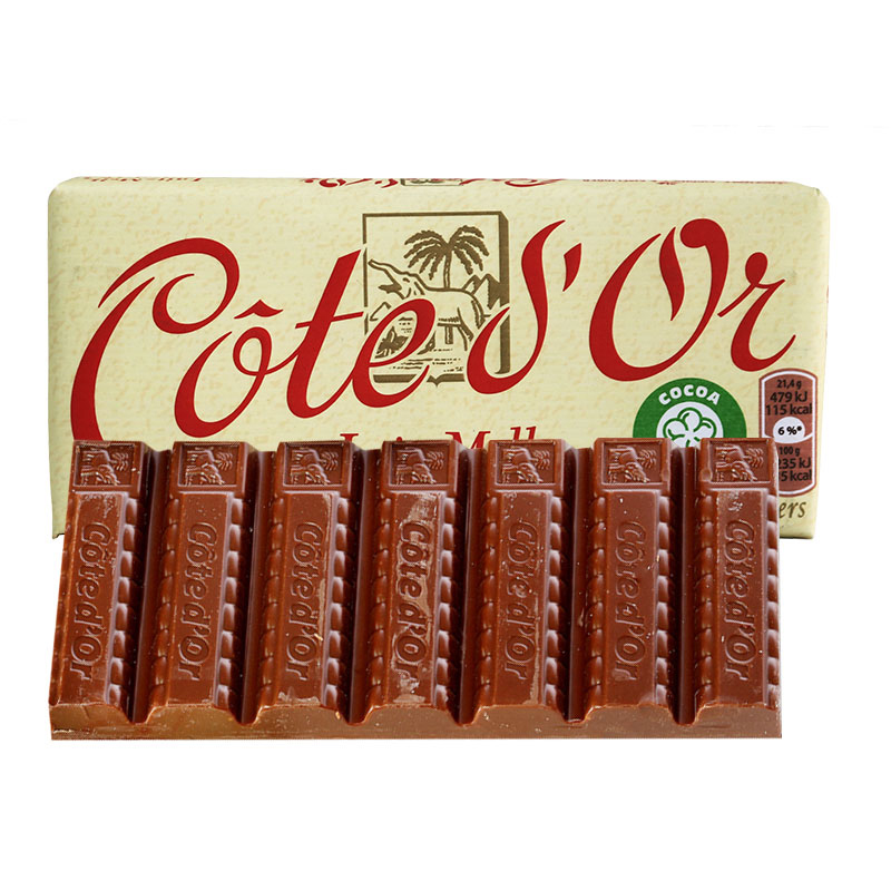 比利时进口巧克力CoteD'or克特多金象牛奶巧克力150g