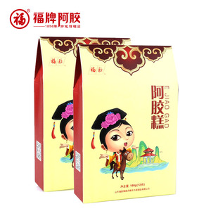 福牌阿胶 阿胶糕180g*2盒即食阿胶膏山东东阿镇固元糕ejiao固元膏固元膏
