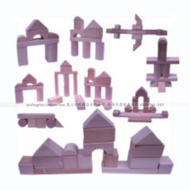 幼儿园原色积木原木积木玩具实木制积木小型实心积木100件(小型)