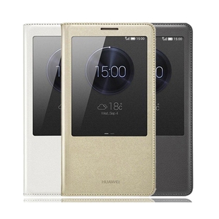 华为mate7手机壳原装Mete7真皮套m7智能休眠后盖mt7保护 ...