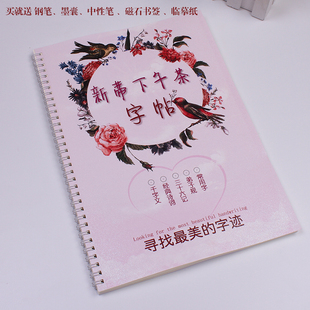 新蒂下午茶字帖下午茶字体女孩字帖成人楷书速成女生漂亮临摹字贴