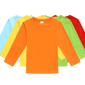 儿童长袖t恤定制幼儿园服广告衫diy定做纯棉文化衫小学生班服印字班服定制长袖