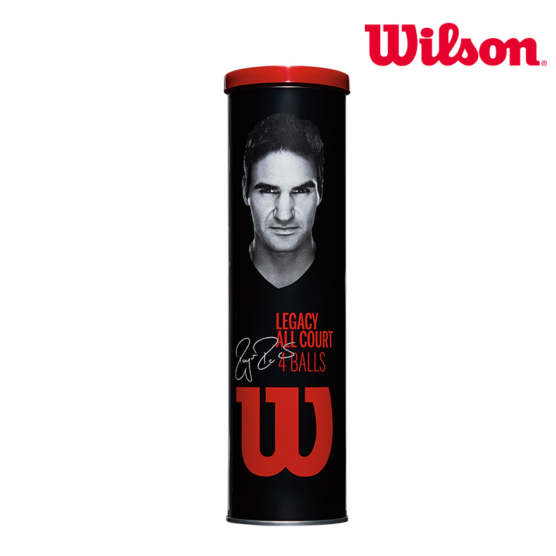 Wilson威尔胜比赛网球 正品威尔胜网球 RF 费德勒黑罐网球 4只/罐