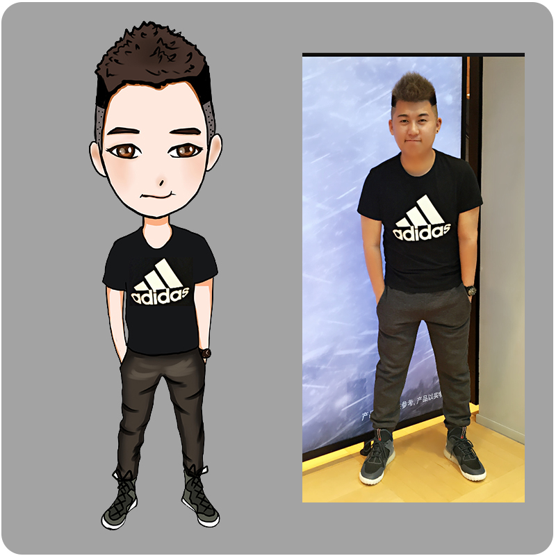 千空 动漫画设计q版头像卡通形象人物漫画照片插画卡通logo设计