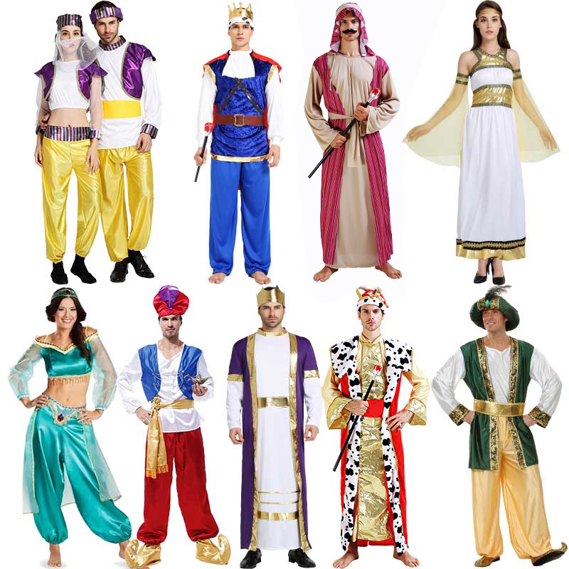cosplay服装男 万圣节成人中东阿拉伯王子服装迪拜衣服阿拉伯衣服
