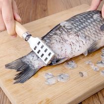 日本进口手动刮鱼鳞器木柄鱼鳞刨器厨房用品小工具去鱼鳞器鱼鳞刷