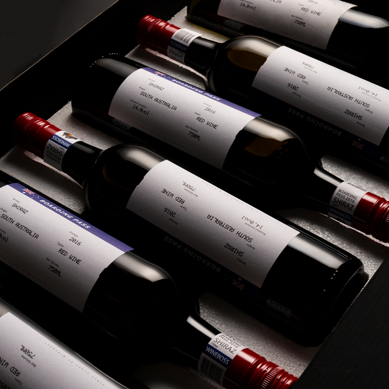 WINEBOSS 澳洲红酒原装原瓶进口干红葡萄酒 澳大利亚红酒整箱
