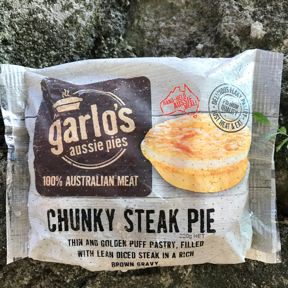澳大利亚进口冷冻牛扒肉派garlo's aussie pies chunky steak 220