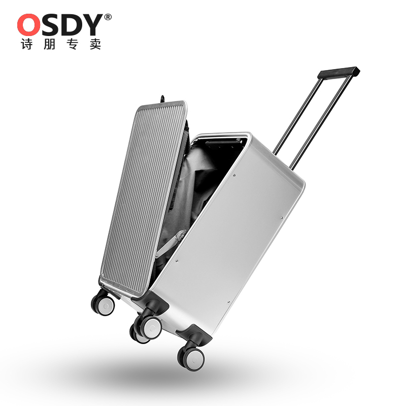 OSDY行李登机箱男24寸万向轮铝镁合金女20拉杆商务旅行密码箱学生