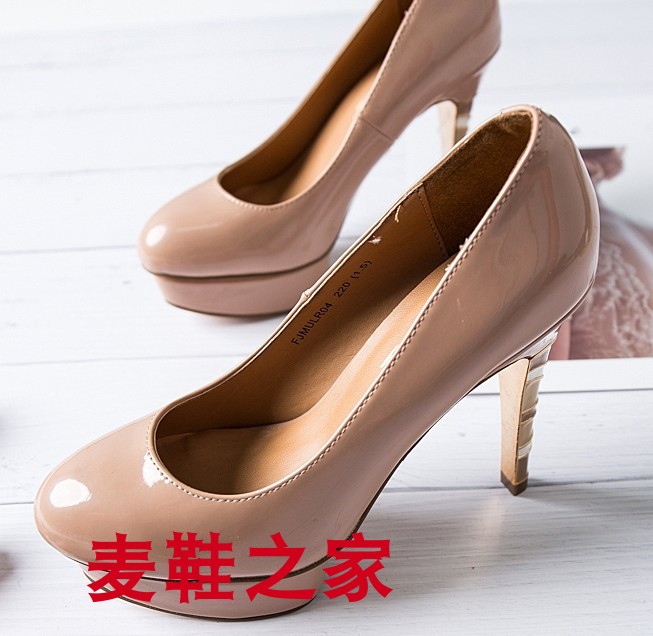 麦鞋之家韩版特价防水台高跟女鞋时尚网红同款热销当季好气质单鞋