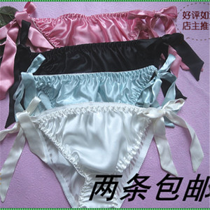 真丝丁字裤女性感桑蚕丝图片