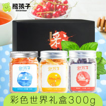 【熊孩子_彩色世界果干礼盒】蜜饯果干大礼盒300g 休闲零食小吃