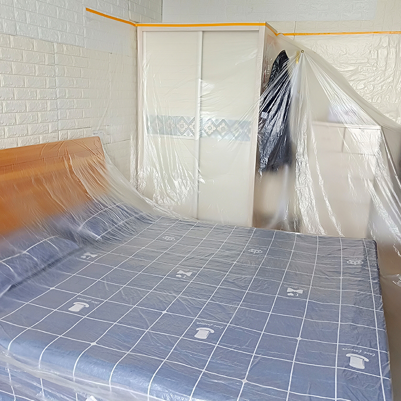 防尘布装修家具保护膜防尘膜塑料家用床盖布沙发遮盖一次性防尘罩