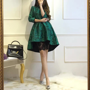 晚礼服女2016新款名媛宴会婚礼旗袍年会高贵 蓬蓬裙连衣裙秋冬款