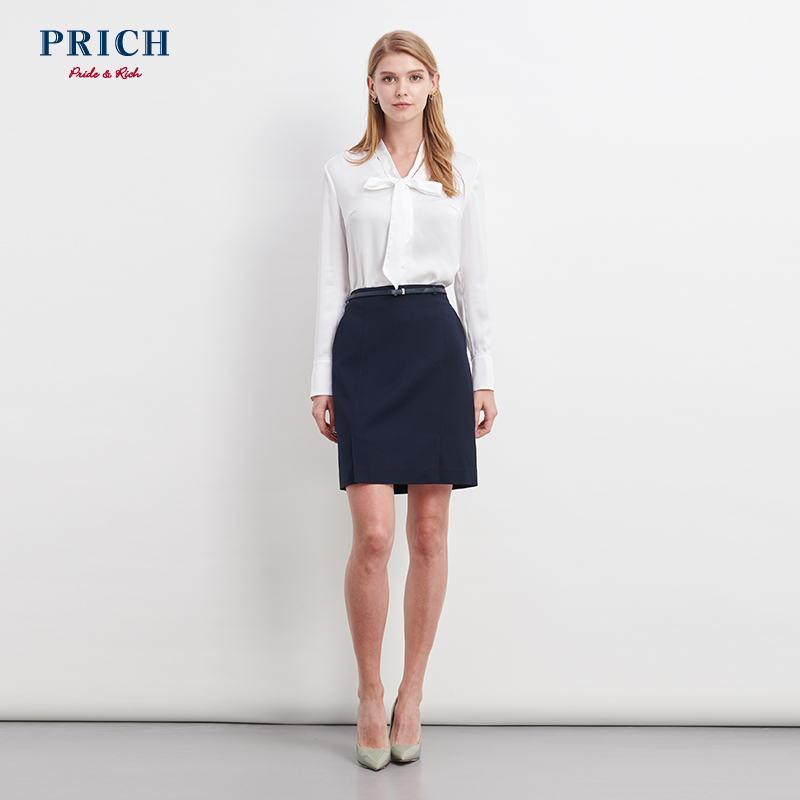 PRICH新款女士OL包臀裙优雅气质性感直筒半身裙PRWH87701M