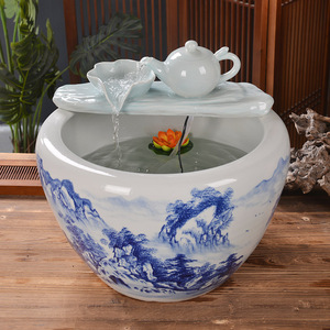 品牌名称: 景德镇陶瓷鱼缸流水