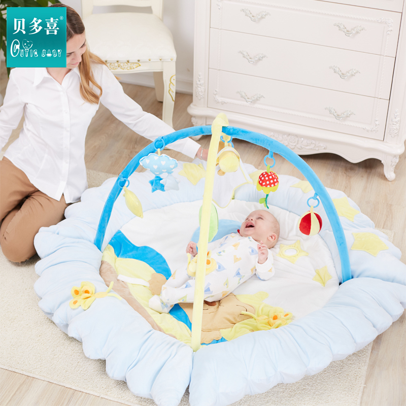 婴儿玩具音乐游戏毯宝宝用品0-1岁儿童健身架新生儿睡垫满月礼物