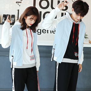 情侣装春秋2018新款棒球服学生宽松外套夹克女春装bf学院风班服潮情侣装