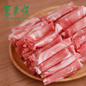 东来顺内蒙新鲜羔羊上脑切片300g*3 火锅食材羊肉卷清真羊肉片