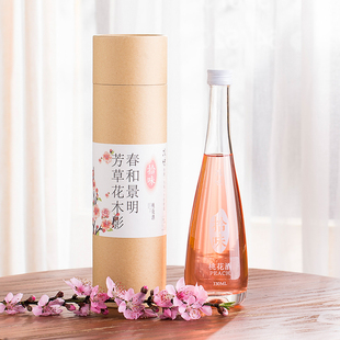 花果酒露酒颜值酒网红酒 桃花酒桃子酒桃花酿甜酒 女士低度水果酒