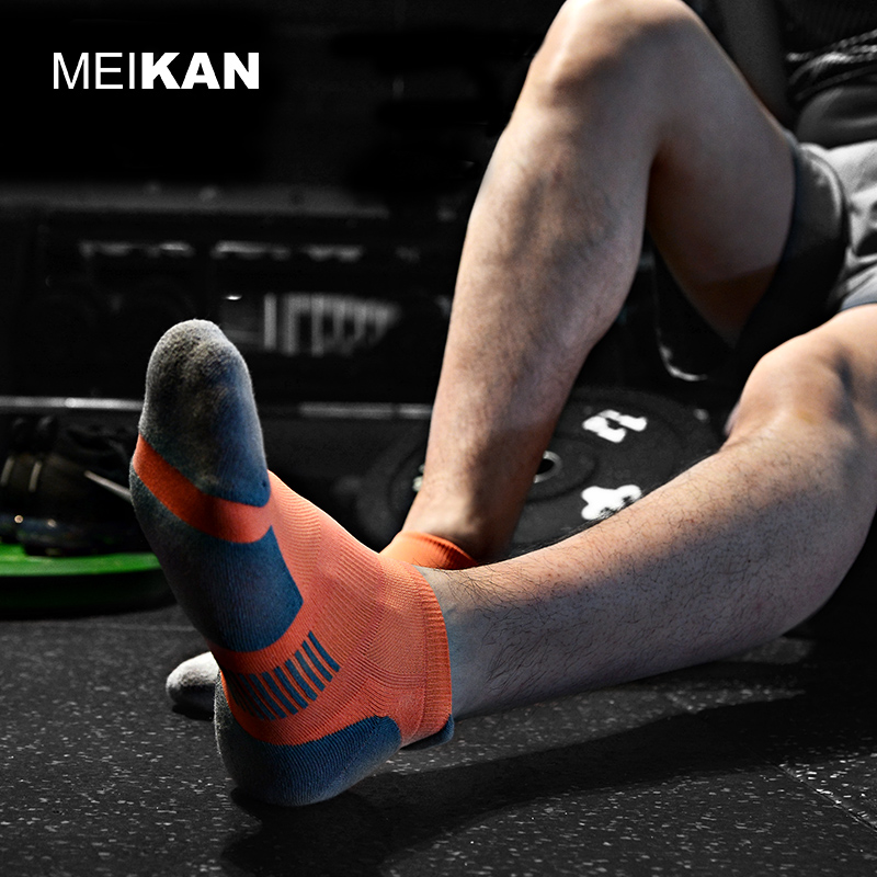 MEIKAN专业精英运动船袜男女短筒COOLMAX速干透气马拉松跑步袜子