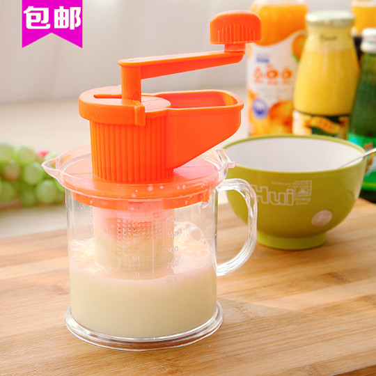 神器迷你手动榨汁机 家用手摇磨豆浆机 婴儿水果榨汁器果汁姜蒜机