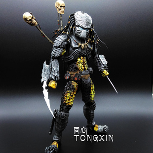 铁血战士异形狗avp元祖长老独狼 可动人偶电影摆件手办模型 neca