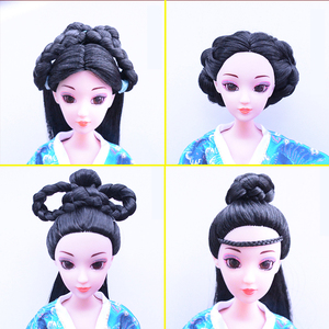 假发女娃娃头图片