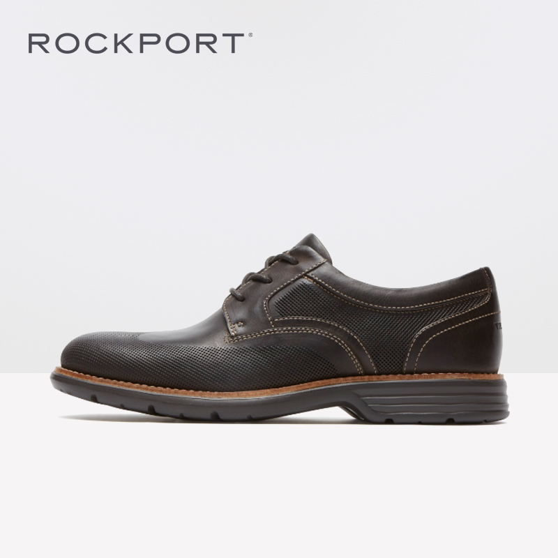 Rockport/乐步男鞋商务英伦正装结婚皮鞋潮流厚底休闲皮鞋V82950