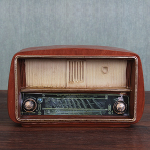 复古老式收音机摆件怀旧古董宿舍小物件上海民国模型道具装 span