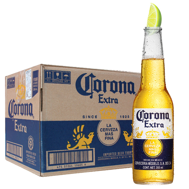 科罗娜啤酒330mL*24瓶装整箱墨西哥原装进口科罗纳啤酒CORONA