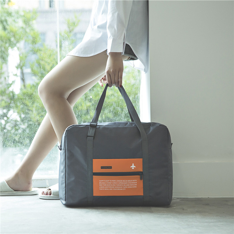 可折叠轻便携旅行袋大容量行李包女拉杆箱男手提健身包行李收纳袋