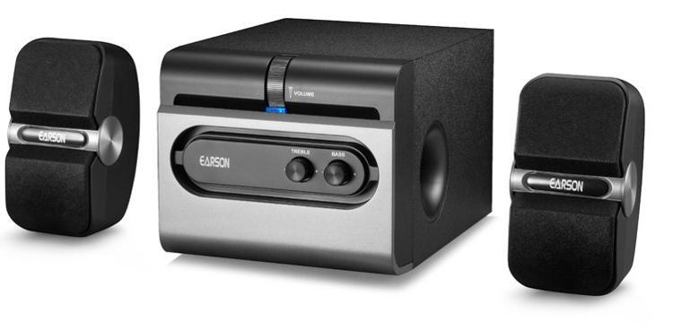 耳神er2801台式电脑木质音箱多媒体音箱小音响 2.1低音炮有源音响