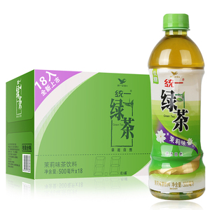 统一绿茶饮料500ml*18瓶整箱