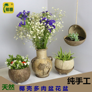 椰子壳花盆椰壳价格