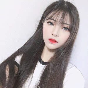 假发女长直发空气刘海发型设计女发型中长发女网红长发发套假头发